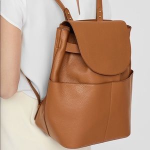 cuyana large leather backpack